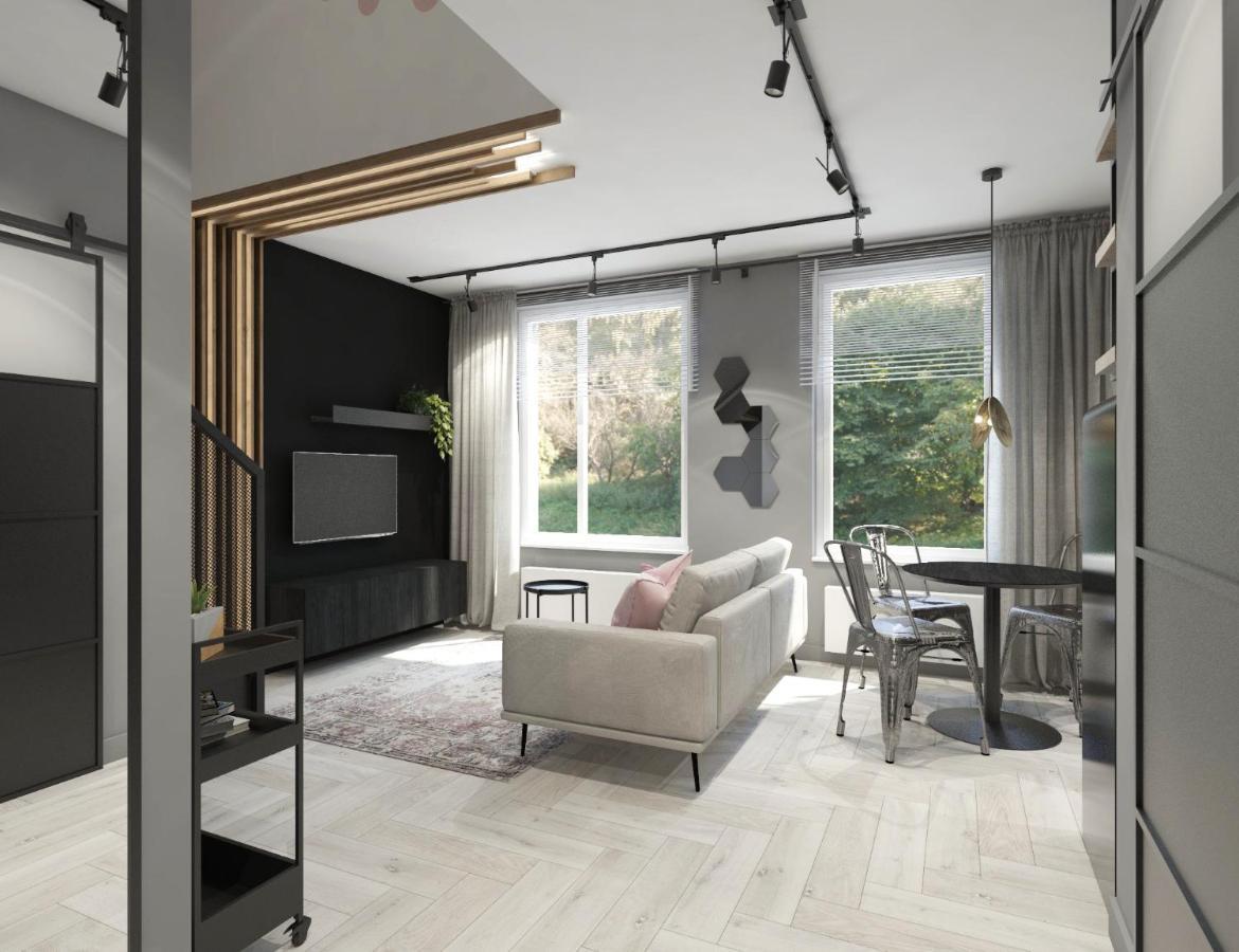 N23 Dwupoziomowy Apartament Lodz Centrum Wi-Fi Klimatyzacja Exteriér fotografie
